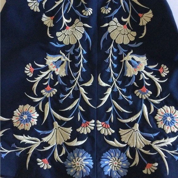 Anthropologie Gilmore Girls Moulinette Soeurs Bellflower Floral Embroidery Dress - Picture 9 of 16